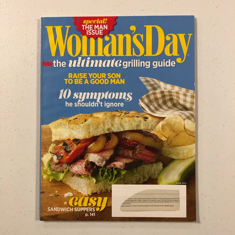 Woman's Day Magazine June 2011 the ultimate grilling guide